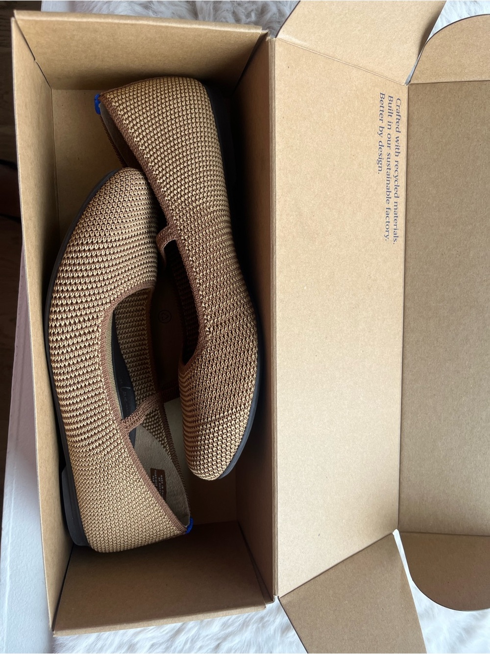 Rothy's Brown square Mary Jane Flats - Picture 3 of 4